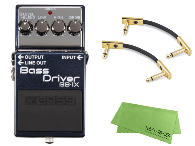 BOSS Bass Driver BB-1X + WARWICKパッチケーブル2本 セット［マークス・オリジナルクロス付］　コンパクトエフェクター［宅配便］【区分A】