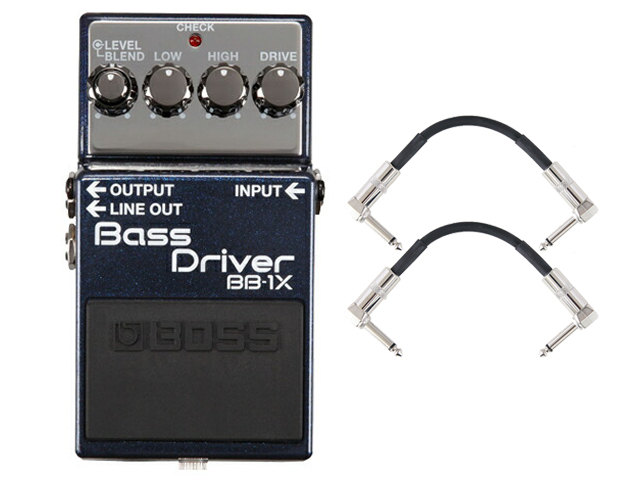 BOSS（ボス） BOSS Bass Driver BB-1X + モリダイラパッチケーブル2本