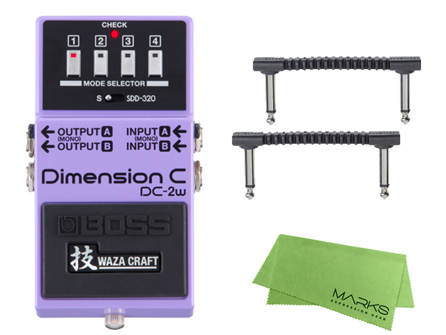 BOSS DC 2w Dimension C 技 WAZA CRAFT + WARWICKパッチケーブル2本 セット［マークス・オリジナルクロス付］ ギターエフェクター【区分A】 :boss dc2wset a3:マークスミュージック