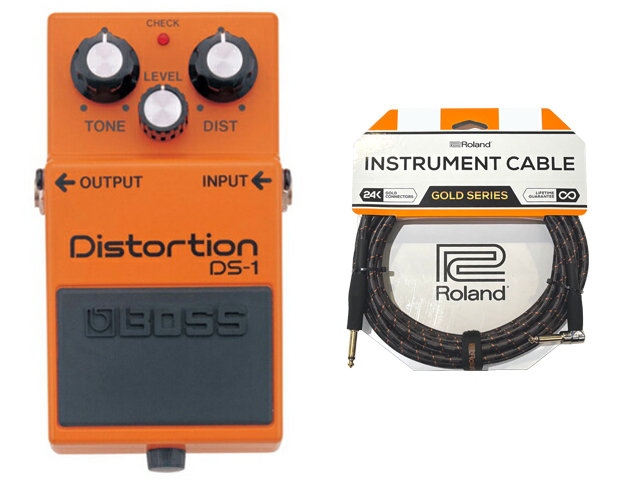 BOSS（ボス） BOSS Distortion DS-1 + Roland ケーブルセット