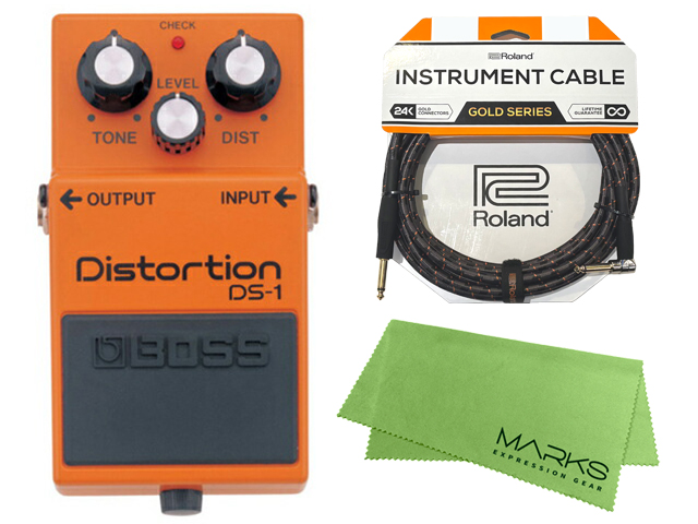 BOSS（楽器、器材） BOSS Distortion DS-1 + Roland ケーブル