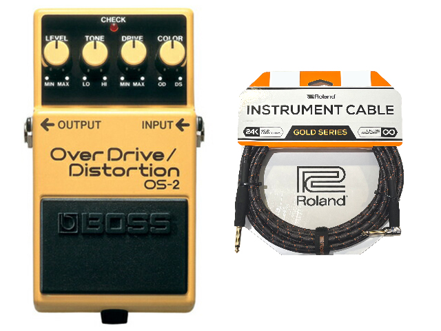 BOSS（ボス） BOSS OverDrive／Distortion OS-2 + Roland ケーブル