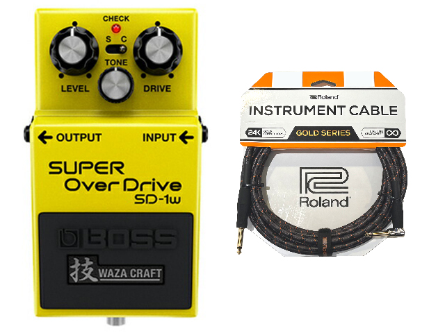 BOSS（ボス） BOSS SD-1w(J) + Roland ケーブル セット コンパクト