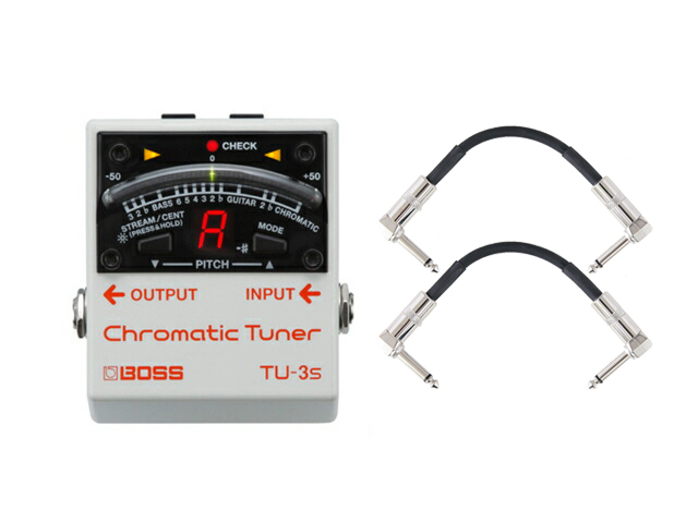 BOSS TU-3s + �����_�C���p�b�`�P�[�u��2�{ �Z�b�g�@�`���[�i�[