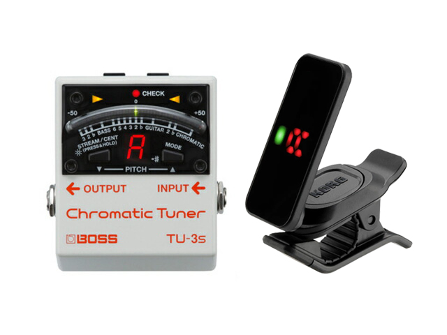 BOSS TU-3s + KORG Pitchclip 2 PC-2  �Z�b�g�@�`���[�i�[