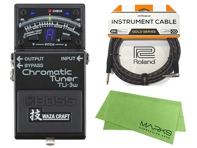 BOSS TU-3w MADE IN JAPAN 銀ネジ ペダルチューナー BOSS TU-3W （J） ペダルチューナー 【銀ネジ】 【Made in Japan