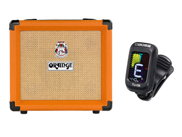 ORANGE Crush12 + BOSS TU-02 �Z�b�g�@�M�^�[�A���v