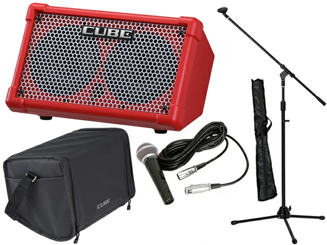 BOSS（ボス） BOSS CUBE STREET II RED［CUBE-ST2-R］+ケース+ボーカル