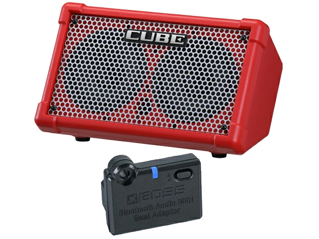 BOSS CUBE STREET II RED�mCUBE-ST2-R�n+ BT-DUAL �Z�b�g Battery-Powered Stereo Amplifier