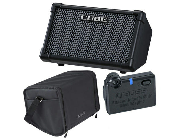 BOSS CUBE STREET II BLACK�mCUBE-ST2�n+ �����L�������O�o�b�O CB-CS1 + BT-DUAL�Z�b�g  Battery-Powered Stereo Amplifier