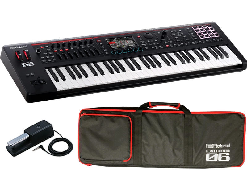 <��p�\�t�g�P�[�X�t>Roland FANTOM-06 + �_���p�[�y�_�� DP-10 �Z�b�g  61���Ճ��f��