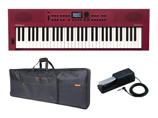 Roland GOKEYS3-RD + CB-B61 + DP-10�Z�b�g �_�[�N���b�h  �V���Z�T�C�U�[