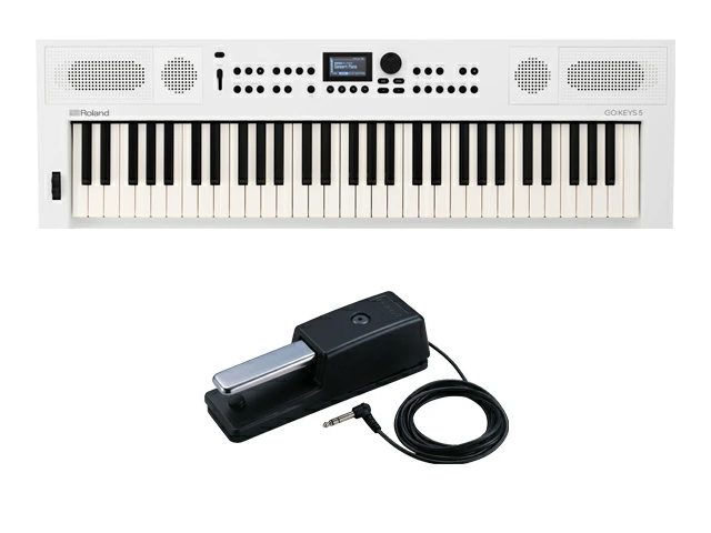 Roland GOKEYS5-WH + �_���p�[�y�_�� DP-10�Z�b�g �z���C�g �V���Z�T�C�U�[