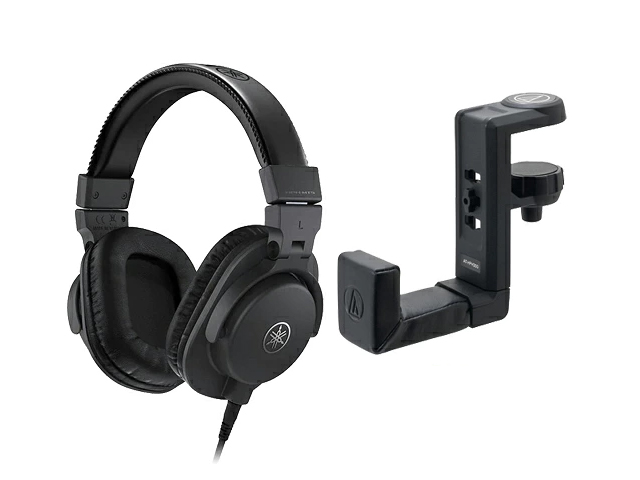 YAMAHA HPH-MT5 + �w�b�h�z���n���K�[ AT-HPH300 �Z�b�g�@�w�b�h�z��