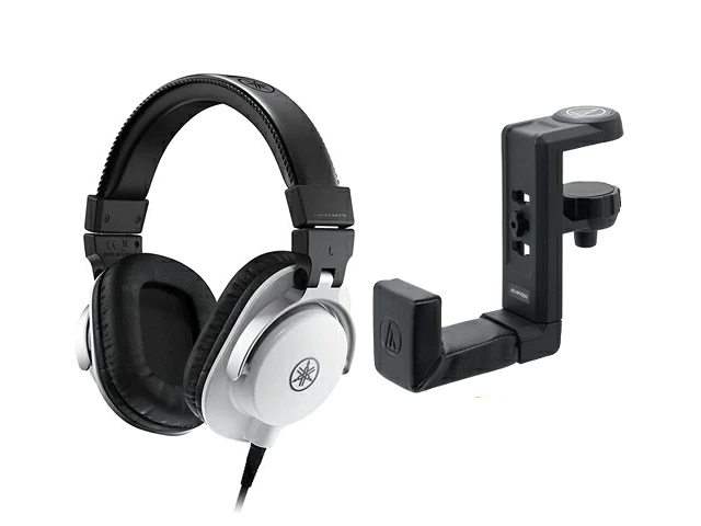 YAMAHA HPH-MT5W + �w�b�h�z���n���K�[ AT-HPH300 �Z�b�g�@�w�b�h�z��