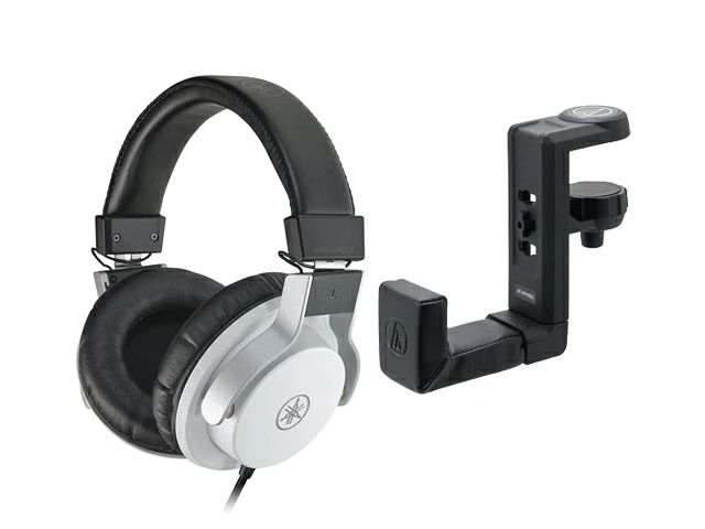 YAMAHA HPH-MT7W + �w�b�h�z���n���K�[ AT-HPH300 �Z�b�g�@�w�b�h�z��