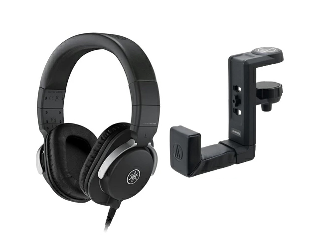 YAMAHA HPH-MT8 + �w�b�h�z���n���K�[ AT-HPH300 �Z�b�g�@�w�b�h�z��