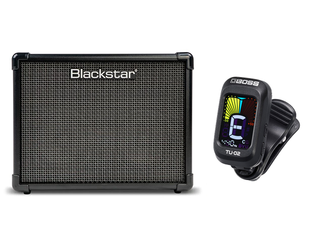 Blackstar ID:CORE20 V4 + BOSS TU-02 �Z�b�g �M�^�[�A���v