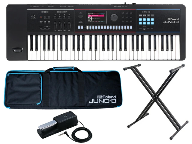 �y��p�\�t�g�P�[�X�t�zRoland JUNO-D6 + DP-10 + X�^�X�^���h �Z�b�g 61���Ճ��f��
