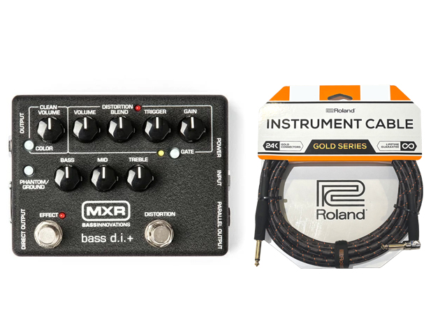 MXR M80 Bass D.I.+ ベースエフェクター 国内正規品 / MXR M80 Bass D.I. + Rolandケーブル セット ベース