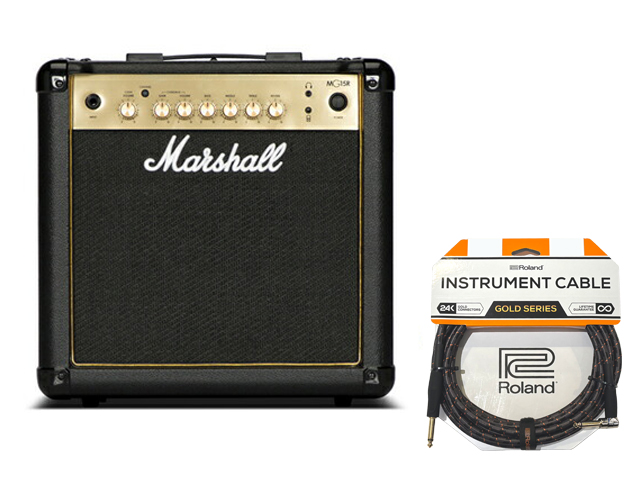 Marshall（マーシャル） MARSHALL MG15R GOLD+ Rolandケーブルセット