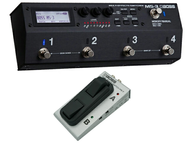 BOSS（ボス） BOSS MS-3 + FS-7 セット マルチエフェクター : マークス