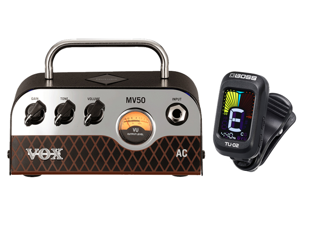 VOX MV50 AC [MV50-AC] + BOSS �N���b�v�`���[�i�[ TU-02 �Z�b�g