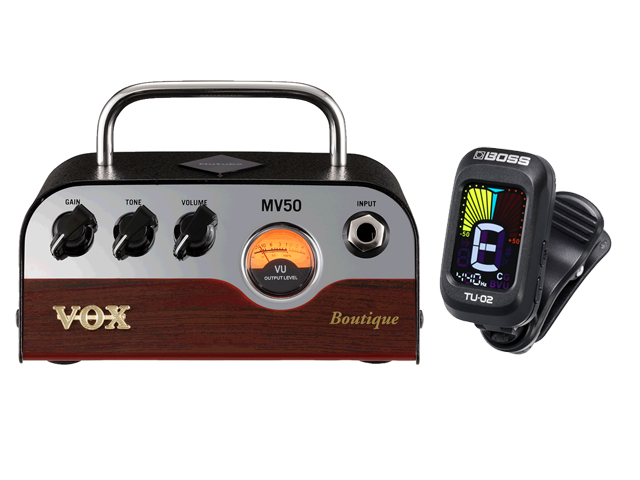 VOX MV50 Boutique [MV50-BQ]�M�^�[�A���v + BOSS �N���b�v�`���[�i�[ TU-02 �Z�b�g