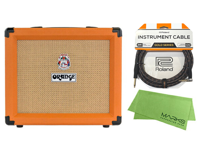 ORANGE Crush20 +Rolandケーブル + マークスクロスセット ギターアンプ