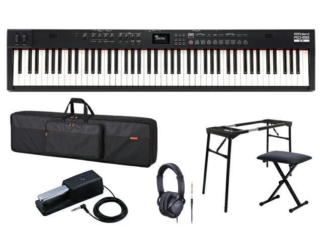 Roland RD-88EX �P�[�X+�X�^���h+�`�F�A+�_���p�[�y�_�� �Z�b�g �X�e�[�W�s�A�m