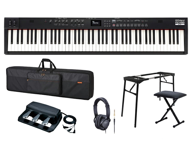 Roland RD-88EX �P�[�X+�X�^���h+�`�F�A+3�{�y�_�� �Z�b�g �X�e�[�W�s�A�m