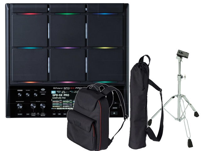 Roland SPD-SX PRO + ��p�X�^���h�E�\�t�g�P�[�X �Z�b�g�@�T���v�����O�p�b�h