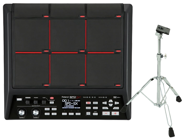 Roland SPD-SX + ��p�X�^���h PDS-20 �Z�b�g