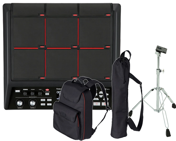 Roland SPD-SX + ��p�X�^���h PDS-20 + ��p�L�������O�o�b�O CB-HPD �Z�b�g