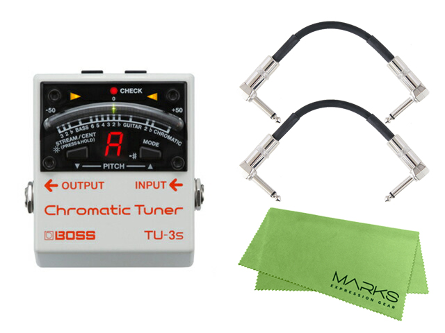 BOSS TU-3s + �����_�C���p�b�`�P�[�u��2�{ �Z�b�g�m�}�[�N�X�E�I���W�i���N���X�t�n�@�`���[�i�[