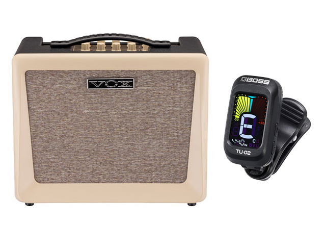 VOX UKULELE 50(V-UKE-50) + BOSS TU-02 �Z�b�g �E�N�����A���v