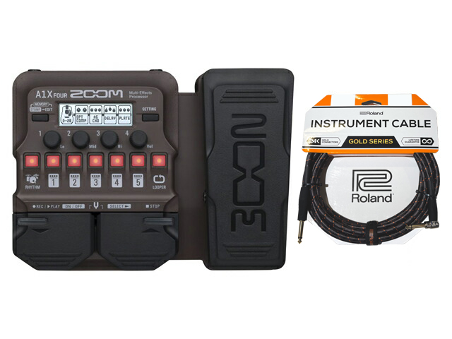 ズーム（zoom） ZOOM A1X FOUR + Rolandケーブル セット マルチ