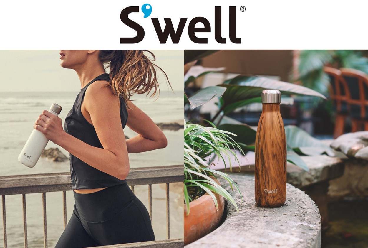 S'well タンブラー・リッド付・18oz・530ml アズライトマーブル