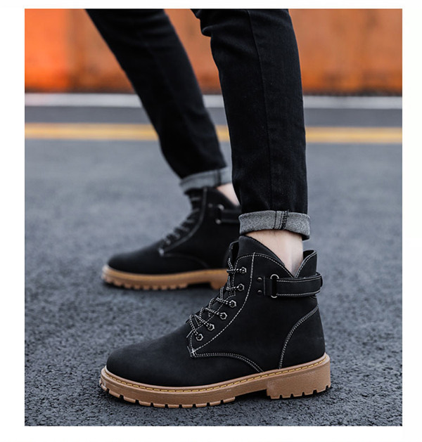 引き出物 ワークブーツ メンズ フェイクレザー ショートブーツ カジュアルシューズ 靴 冬秋 トレッキングシューズ アメカジ 通学 通勤 身長アップ6cm Catalogo Limpezamania Com Br