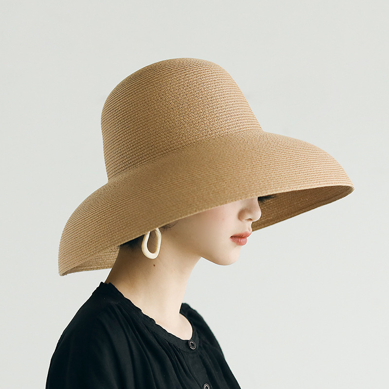 麦わら帽子  紫外線対策　ストローハット UVカット 小顔効果 夏 アウトドア