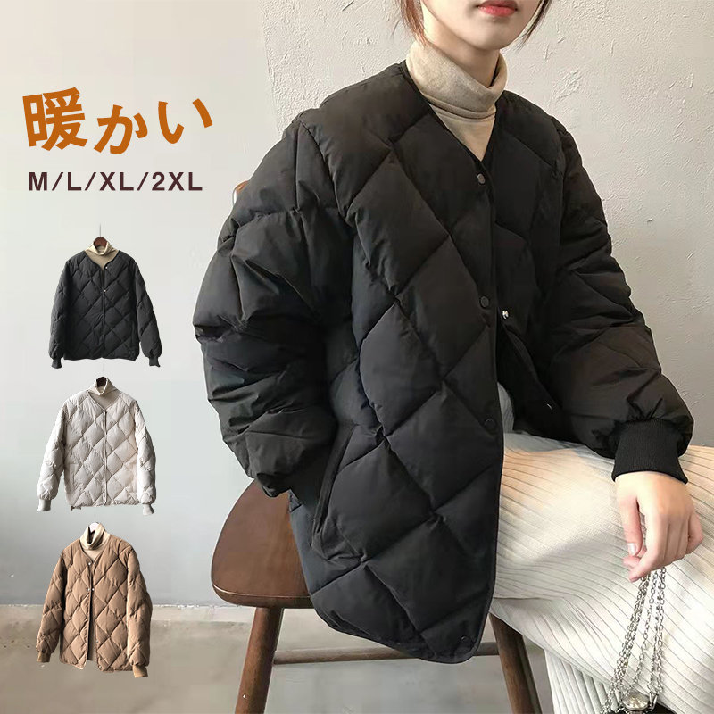 中綿コート レディース キルティングコート ダウンジャケット ダウン