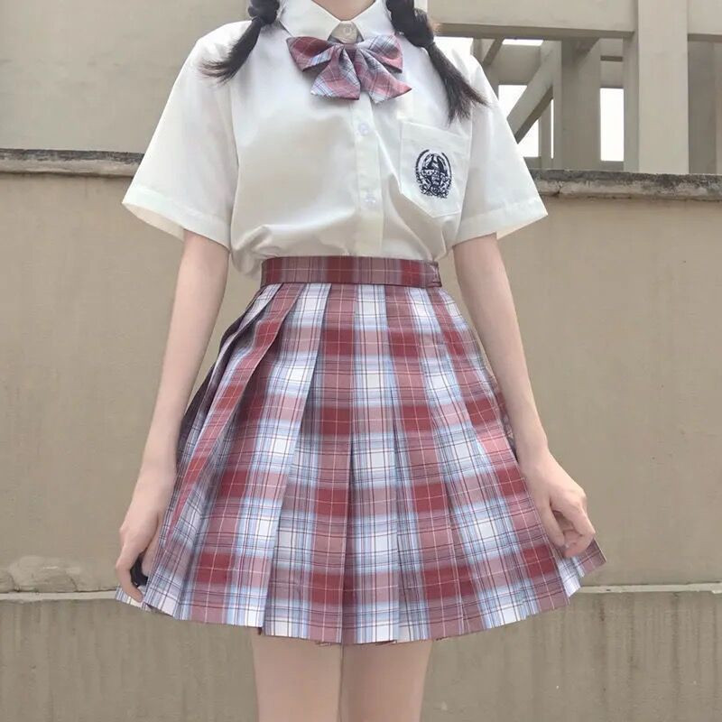 プリーツスカート スクール 制服 スカート 発表会 女子 高校生 ショット丈 スカート ミニ丈 裏地 ファスナー付 チェック柄 JK制服 ハイウエスト  :55sep21vxybzq22:Mars Color - 通販 - Yahoo!ショッピング