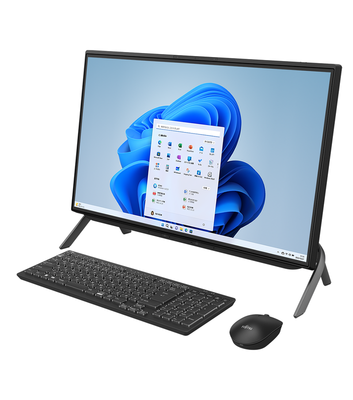 富士通 デスクトップパソコン Office搭載 新品 同様 windows11 DVD-RW 23.8型 Core i5 SSD 1TB FMV FMV F55-K1 FMVF56K1BZ 訳あり 新古 アウトレットの画像