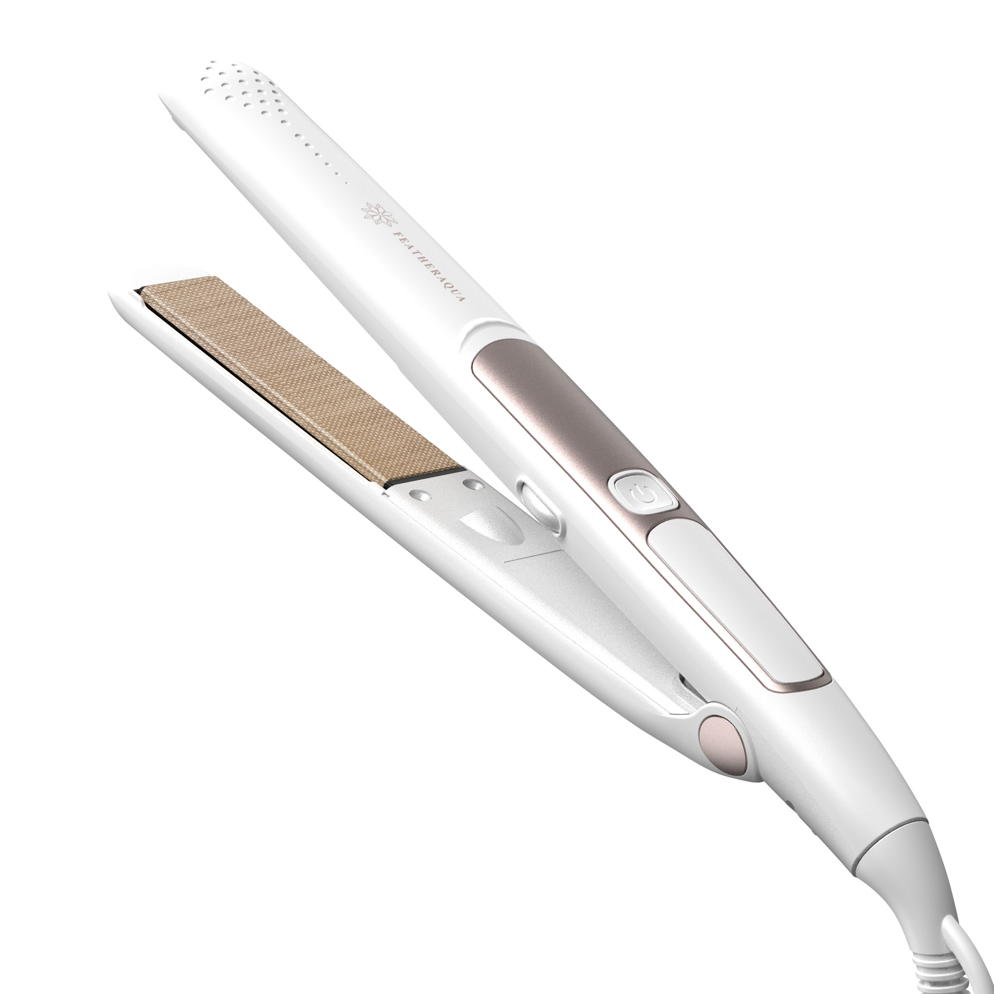 【25％OFF】 ストレートアイロン ヘアアイロン マイナスイオン 24mm幅 ナノ ヘアアイロン