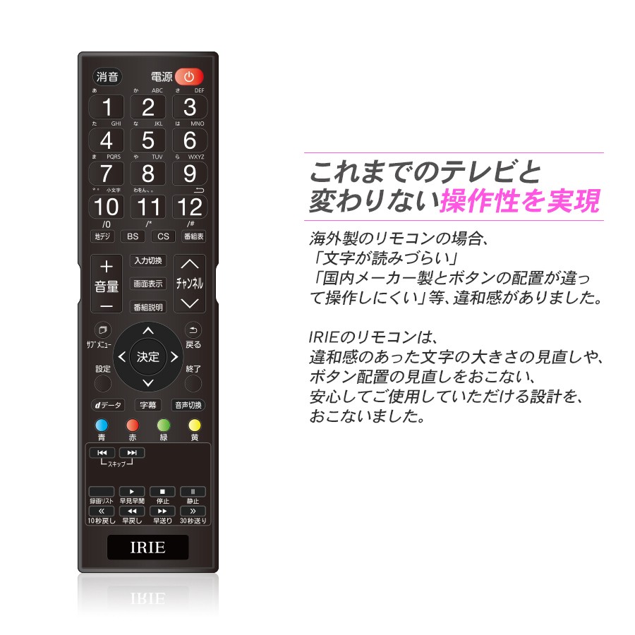 テレビ 43型 中古 液晶テレビ 43インチ 外付けHDD録画対応 フルハイビジョン ダブルチューナー 43 IRIE 高性能映像基板採用 壁掛け  40型 以上 TV