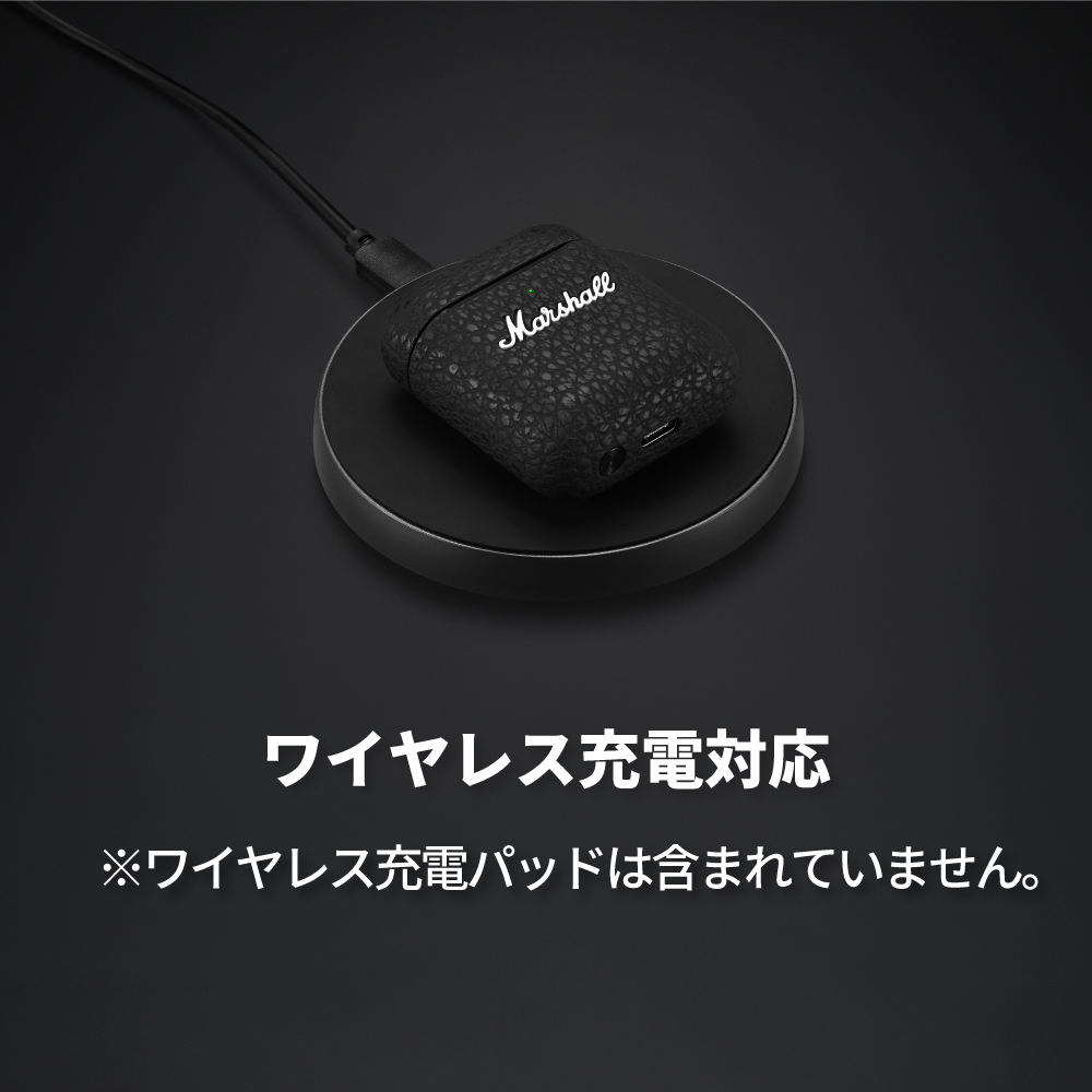 Marshall マーシャル 完全ワイヤレスイヤホン MINOR3BLACK ブラック