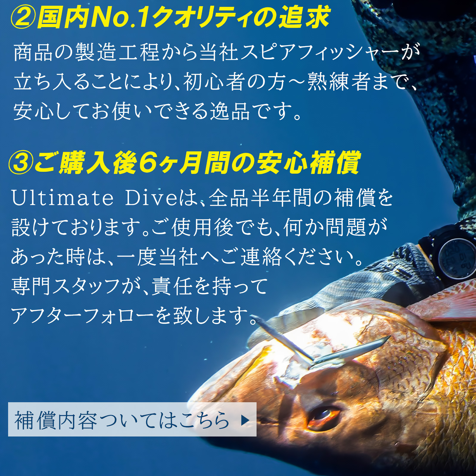 高深度のダイビングにも対応！使いやすいダイビング