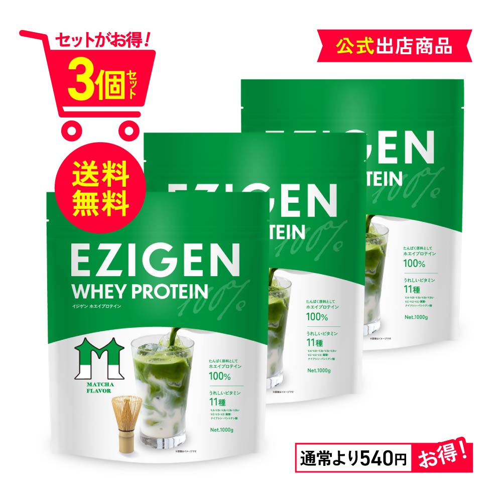 EZIGEN イジゲン ホエイ プロテイン チョコ味 ベリー味 ヨーグルト味