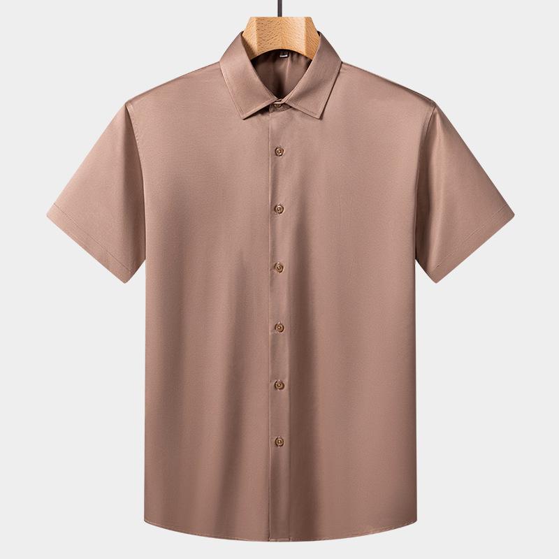 ワイシャツ クールビズ半袖 メンズ ボタンダウン ホリゾンタル ポロシャツ 吸水速乾 時短シャツ｜maru2022｜07