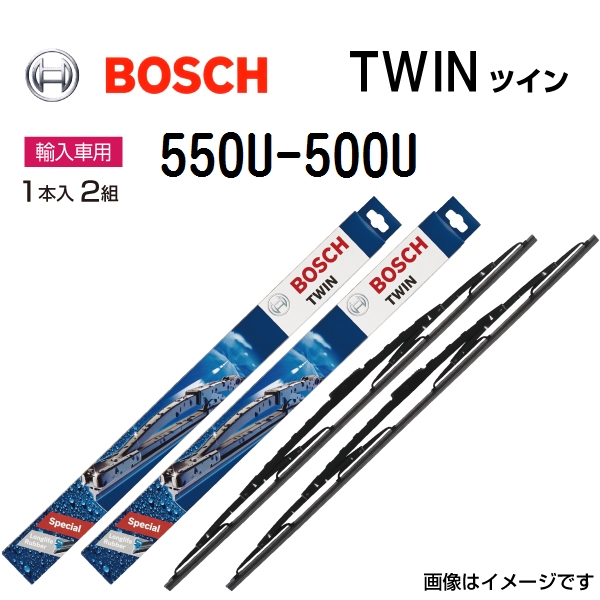 新品 BOSCH ツインワイパー クライスラー クロスファイア (ZH) 2004年9月-2008年8月 550U 500U 2本セット  送料無料｜marugamebase